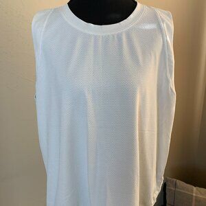 Womens Calia Athletic White Sleeveless Top, XXL